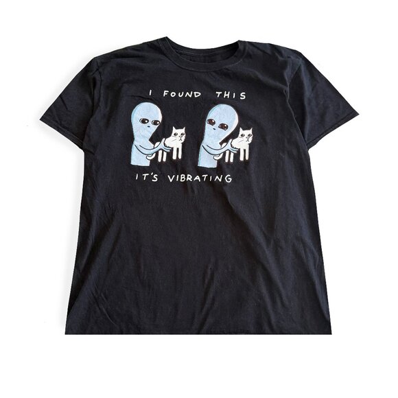 Secondhand Alien & Cat T-Shirt - Picture 1 of 2